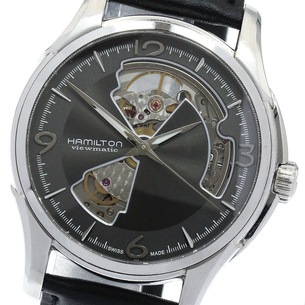HAMILTON Jazz master H325651 Open heart gray Dial Automatic Men's Watch_921773