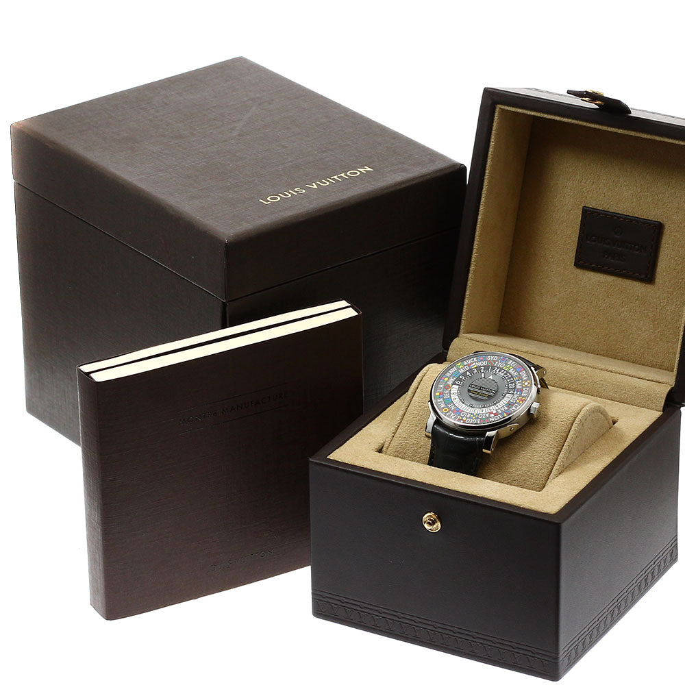 LOUIS VUITTON Escal time zone Q5D20 World time gray Dial Automatic Men's Watch_921774