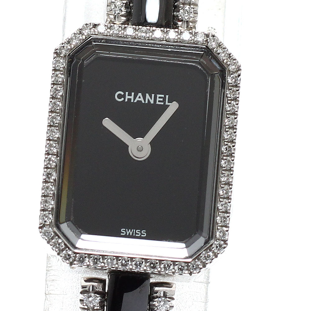 CHANEL Premiere H2147 K18WG bezel bracelet diamond Quartz Ladies Watch_921781