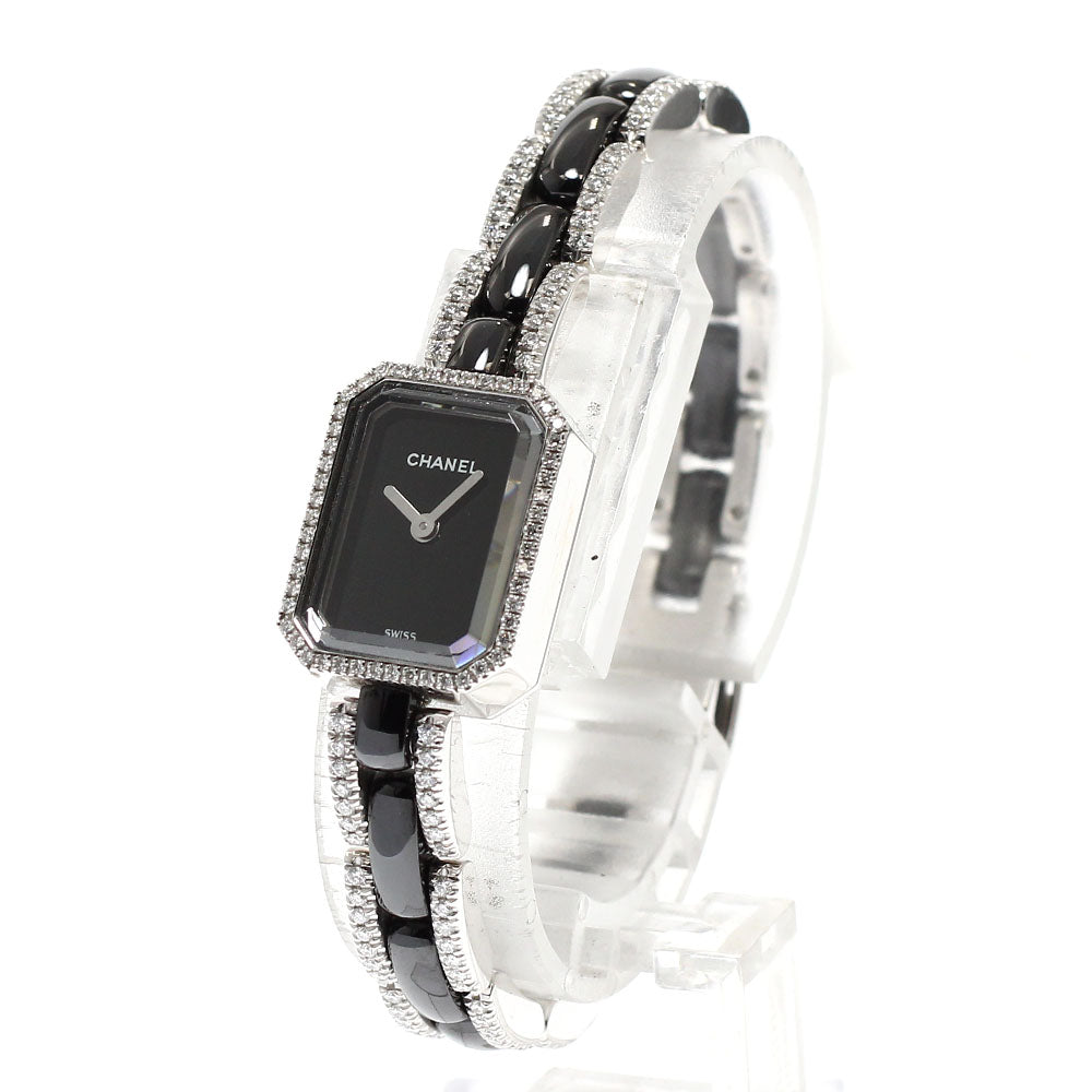 CHANEL Premiere H2147 K18WG bezel bracelet diamond Quartz Ladies Watch_921781