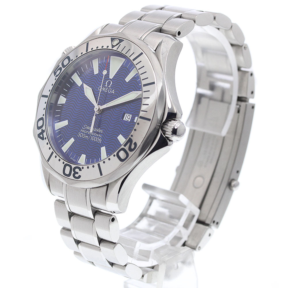 OMEGA Seamaster 300 2265.80 Date Blue Dial Quartz Men's Watch_921786