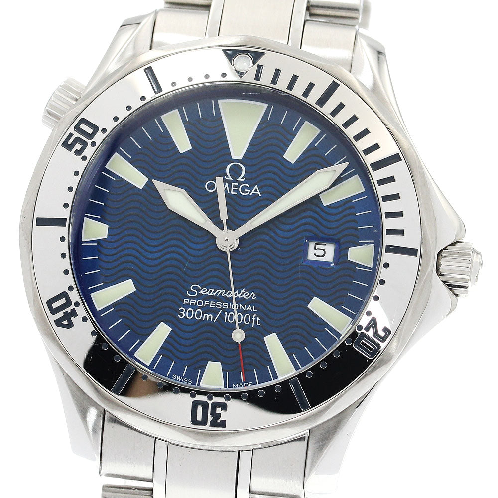 OMEGA Seamaster 300 2265.80 Date blue Dial Quartz Men's Watch_921789