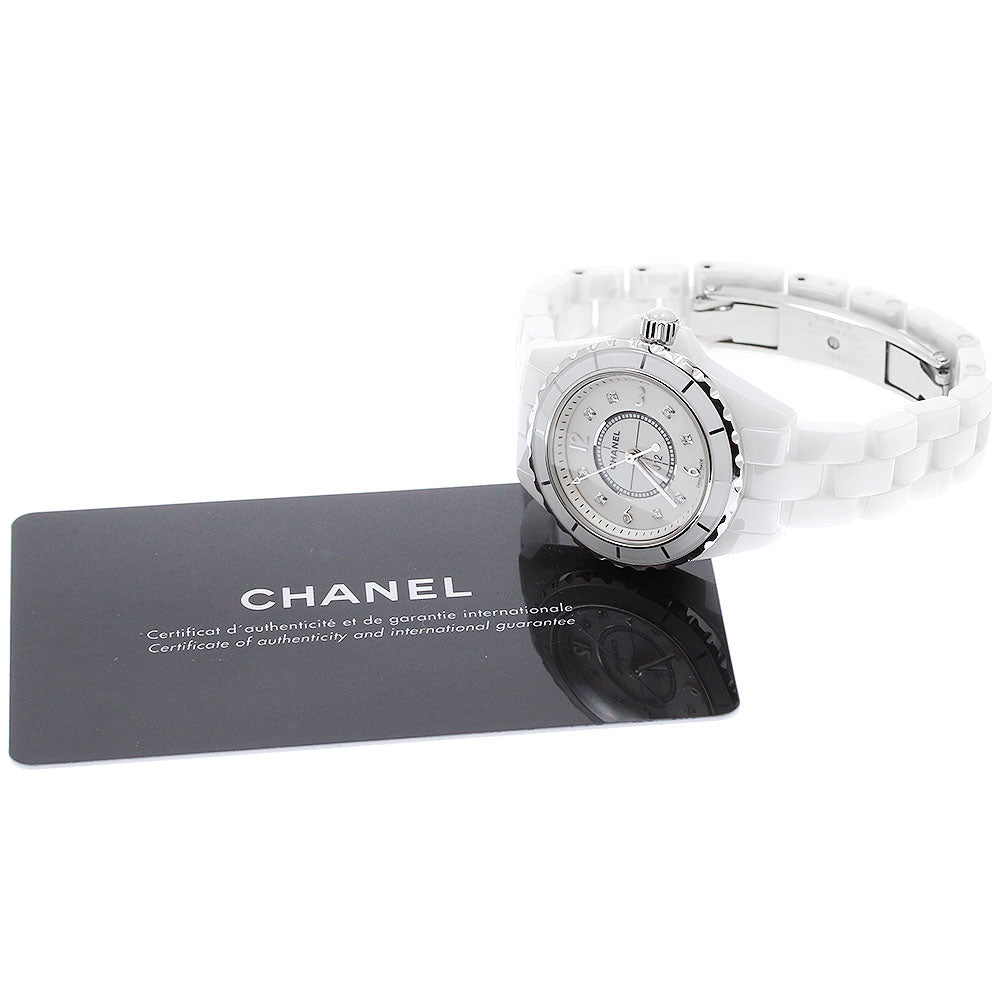 CHANEL J12 H2570 White ceramic 8P diamond white Dial Quartz Ladies Watch_921791