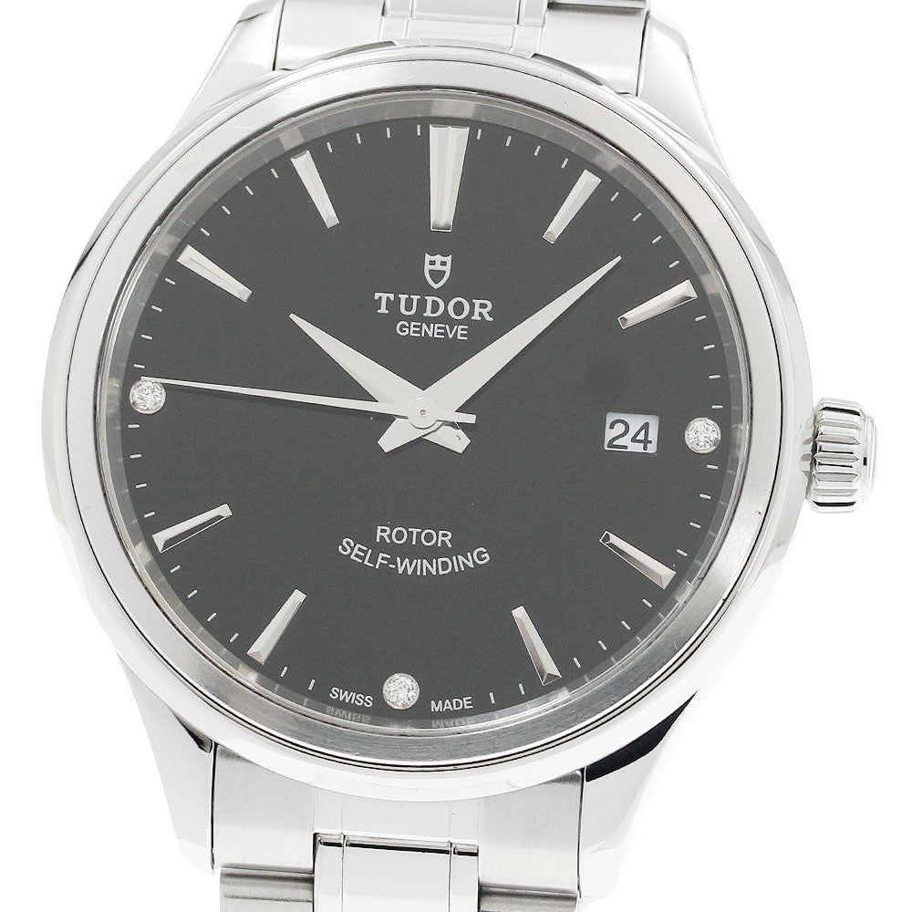 TUDOR style 12500 3P diamond black Dial Automatic Men's Watch_921805