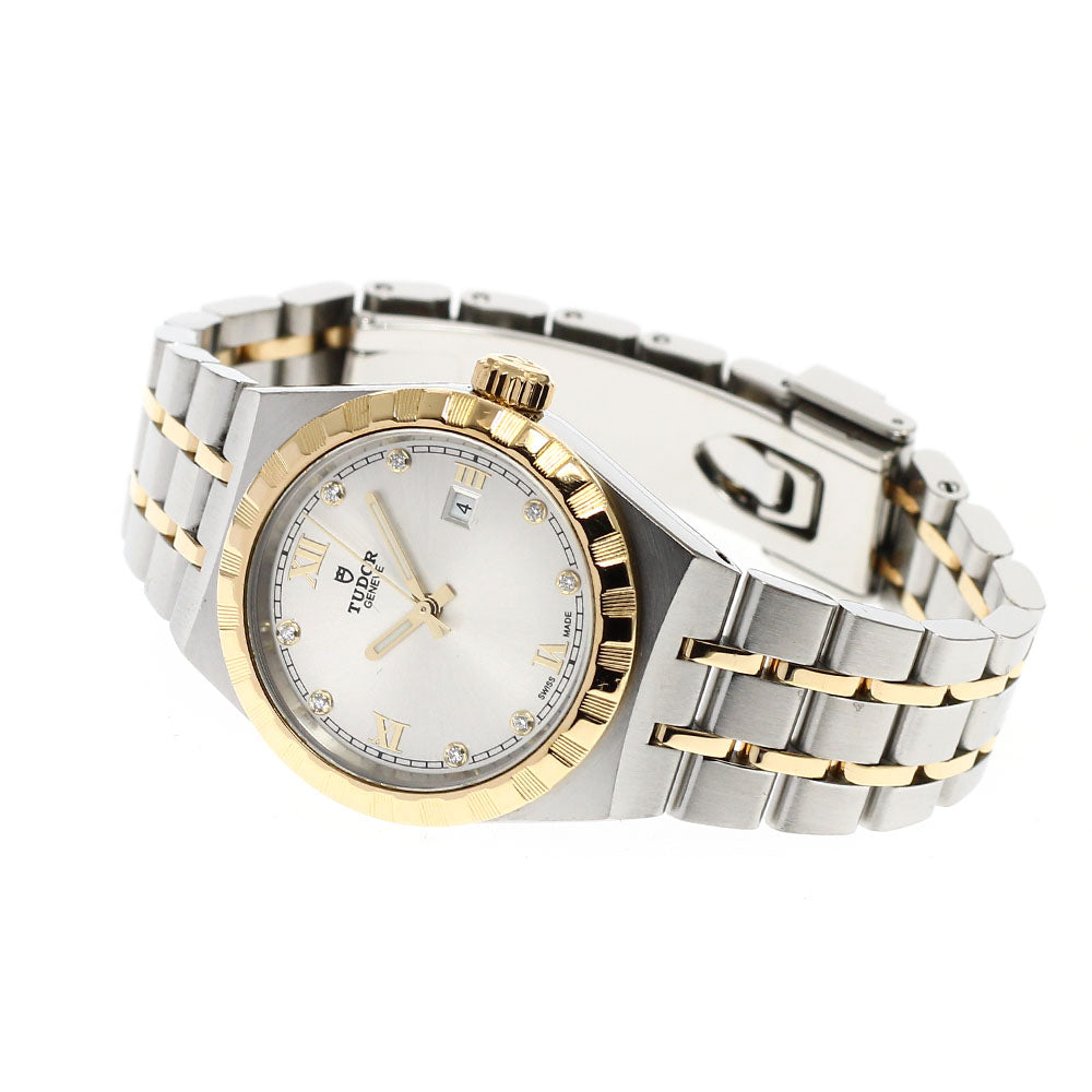 TUDOR Royal 28303 Date 8P diamond Silver Dial Automatic Ladies Watch_921807