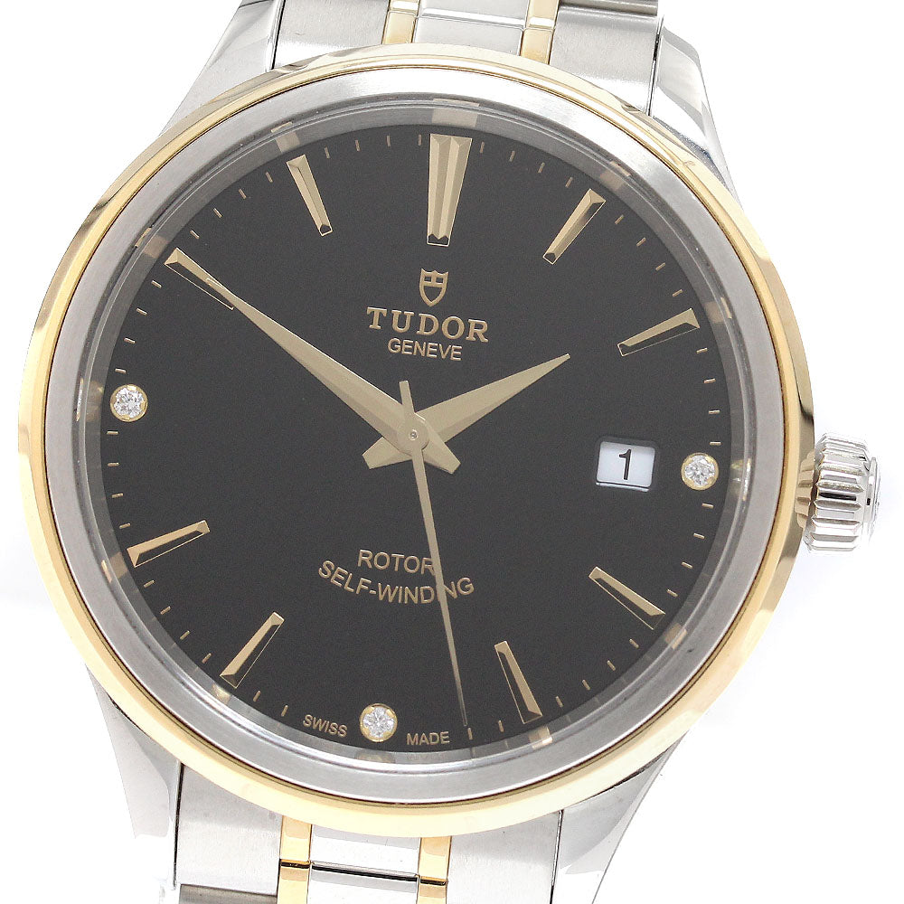 TUDOR style 12503 3P diamond black Dial Automatic Men's Watch_921830
