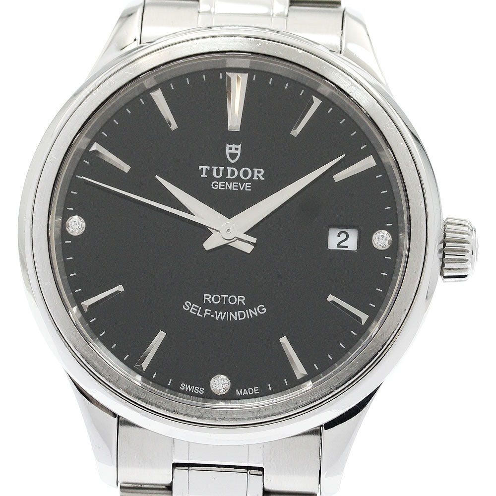 TUDOR style 12500 3P diamond date black Dial Automatic Men's Watch_921836