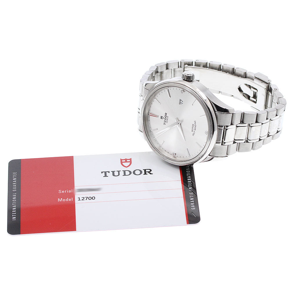 TUDOR style 12700 Date 3P Diamond Silver Dial Automatic Men's Watch_921854