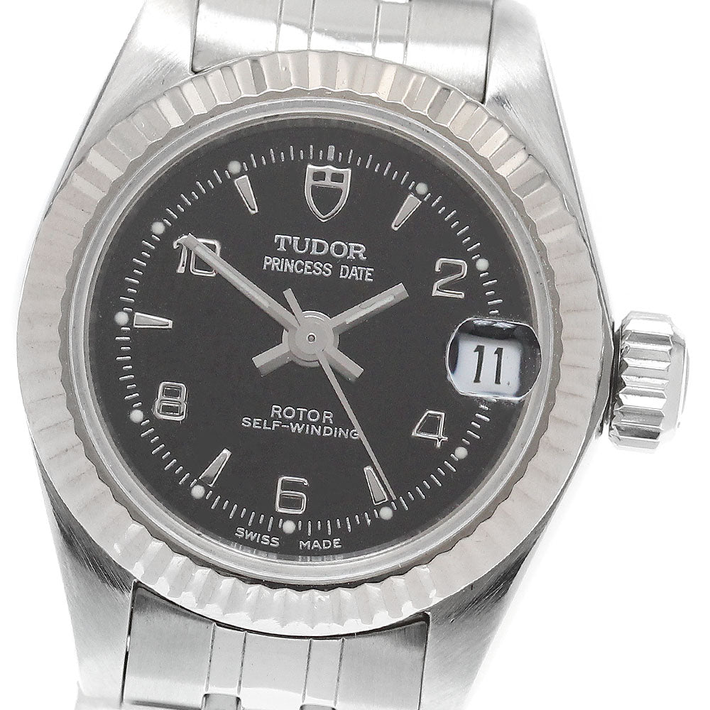 TUDOR Princess Date 92514 WG bezel black Dial Automatic Ladies Watch_921866