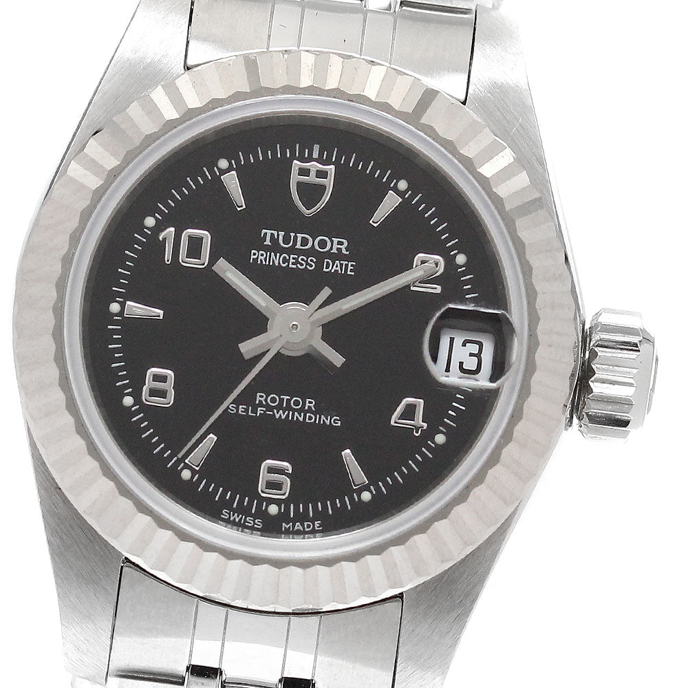 TUDOR Princess Date 92514 WG bezel black Dial Automatic Ladies Watch_921873