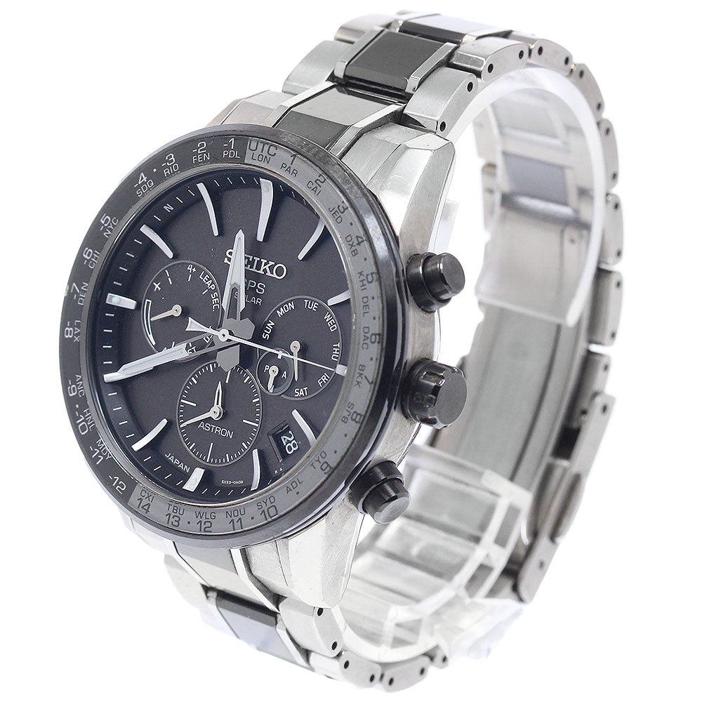 SEIKO Astron SBXC011/5X53-0AD0 GPS black Dial Solar Powered Radio Men's_921897