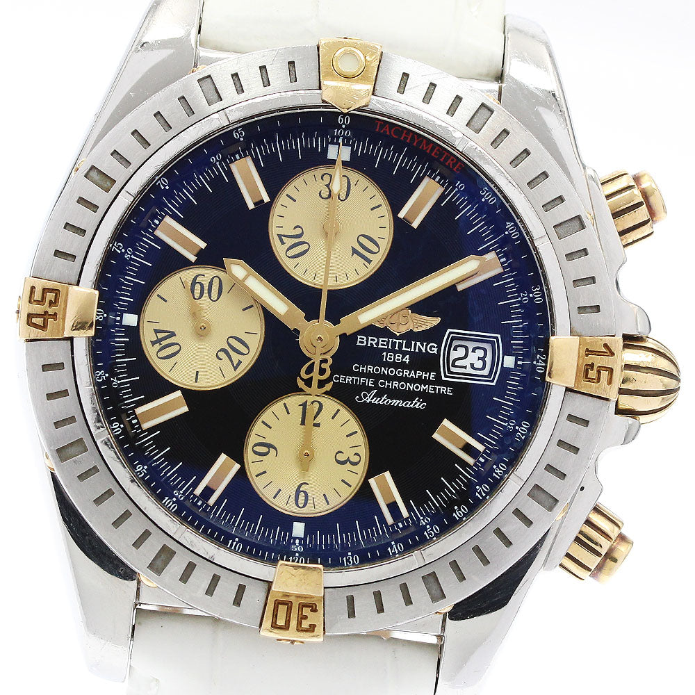BREITLING Chronomat Evolution B13356 Date Black / gold Dial Automatic Men's Watch_921899