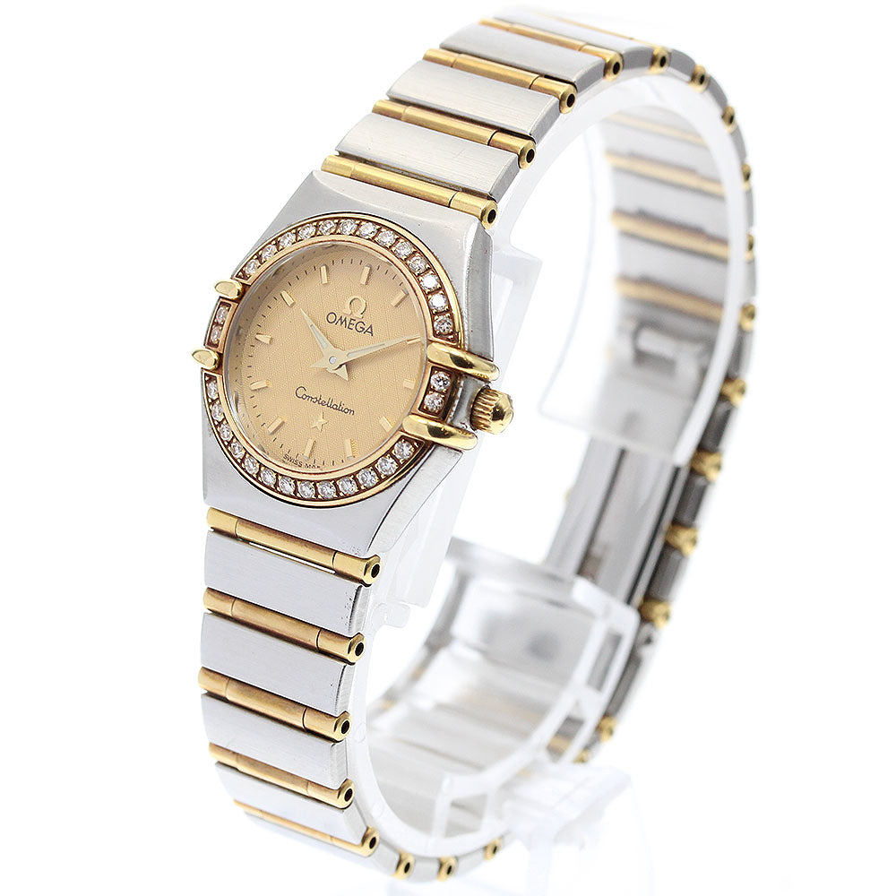 OMEGA Constellation Mini 1267.10 diamond bezel full bar Quartz Ladies_921910
