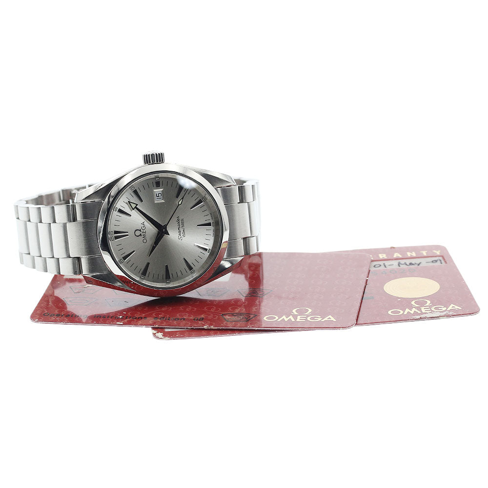 OMEGA Seamaster Aqua Terra 2518.30 Date Silver Dial Quartz Men's Watch_921940