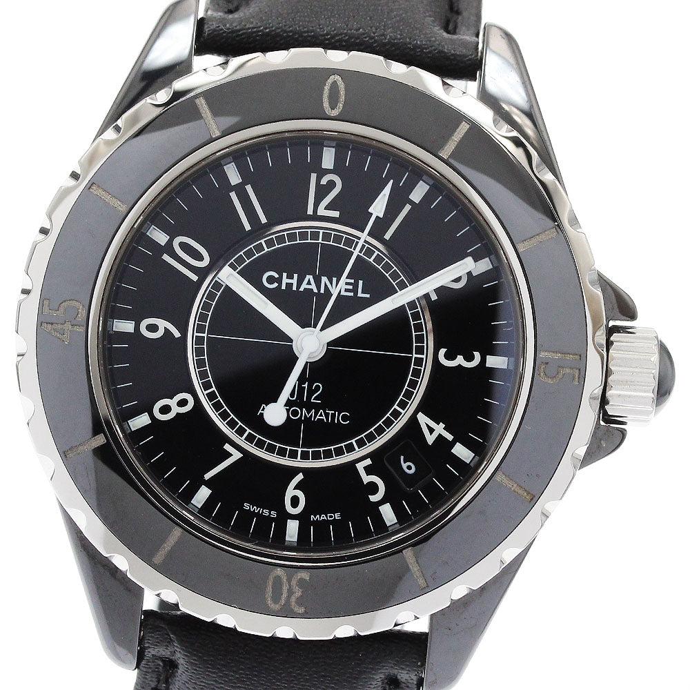 CHANEL J12 38MM H0683 Black ceramic Black Dial Automatic Men's Watch_921946