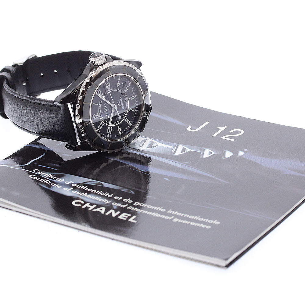 CHANEL J12 38MM H0683 Black ceramic Black Dial Automatic Men's Watch_921946
