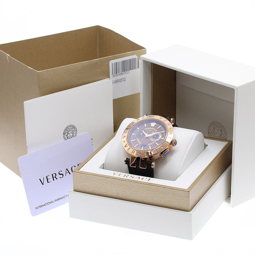 VERSACE V race VEBV00722 Dual time Brown Dial Quartz Men's Watch_921963