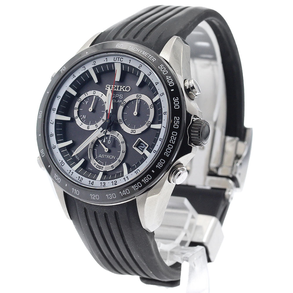 SEIKO Astron SBXB015/8X82-0AC0 black Dial Solar Powered Radio Men's Watch_922005