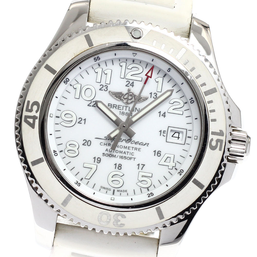 BREITLING Super Ocean II 42 A17365 Date white Dial Automatic Men's Watch_922024