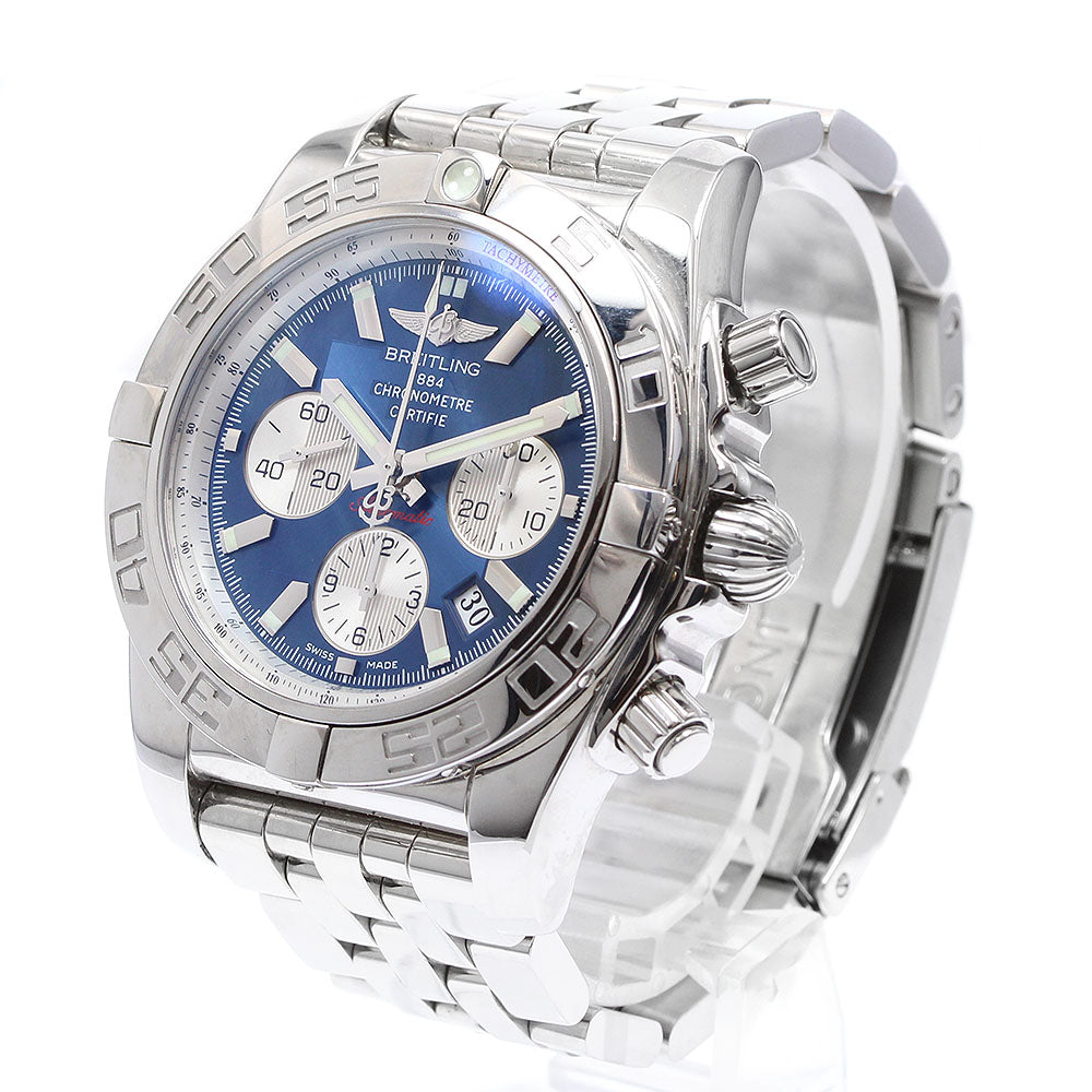 BREITLING Chronomat 44 AB0110 Chronograph Navy Dial Automatic Men's Watch_922031