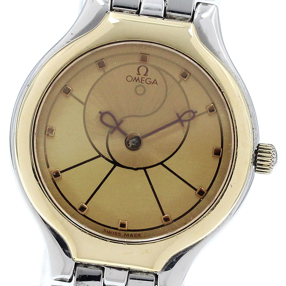 OMEGA Unique dial gold Dial Quartz Ladies Watch_922036