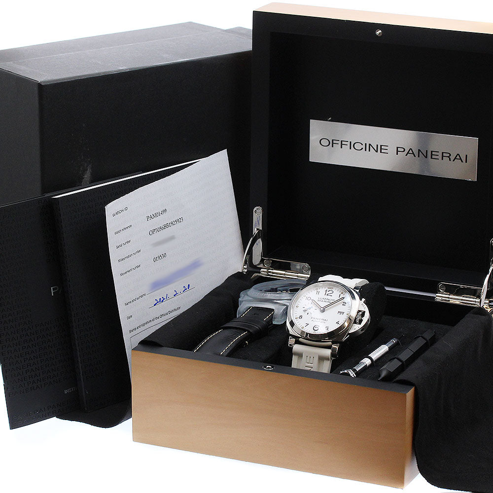 PANERAI Luminor Marina 1950 PAM01499 3 days white Dial Automatic Men's_922041