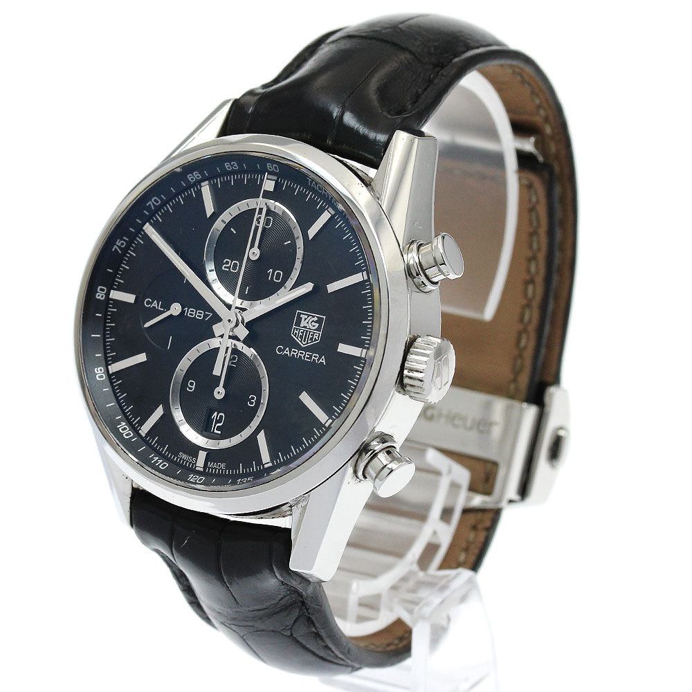 TAG HEUER Carrera CAL.1887 CAR2110-3 Date Chronograph black Dial Automatic Men's Watch_922049