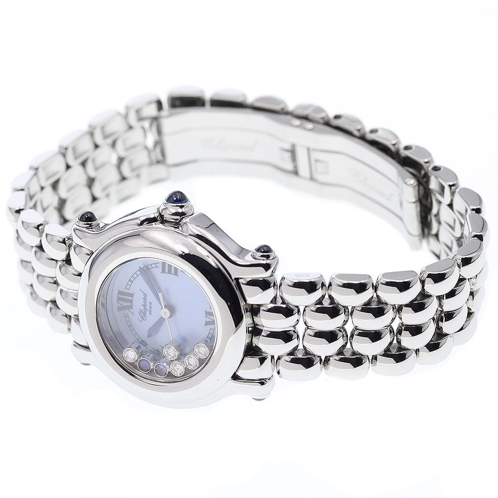 Chopard Happy sports 27/8250-23 5P diamonds 2P sapphires Blue shell Dial Quartz Ladies Watch_922050