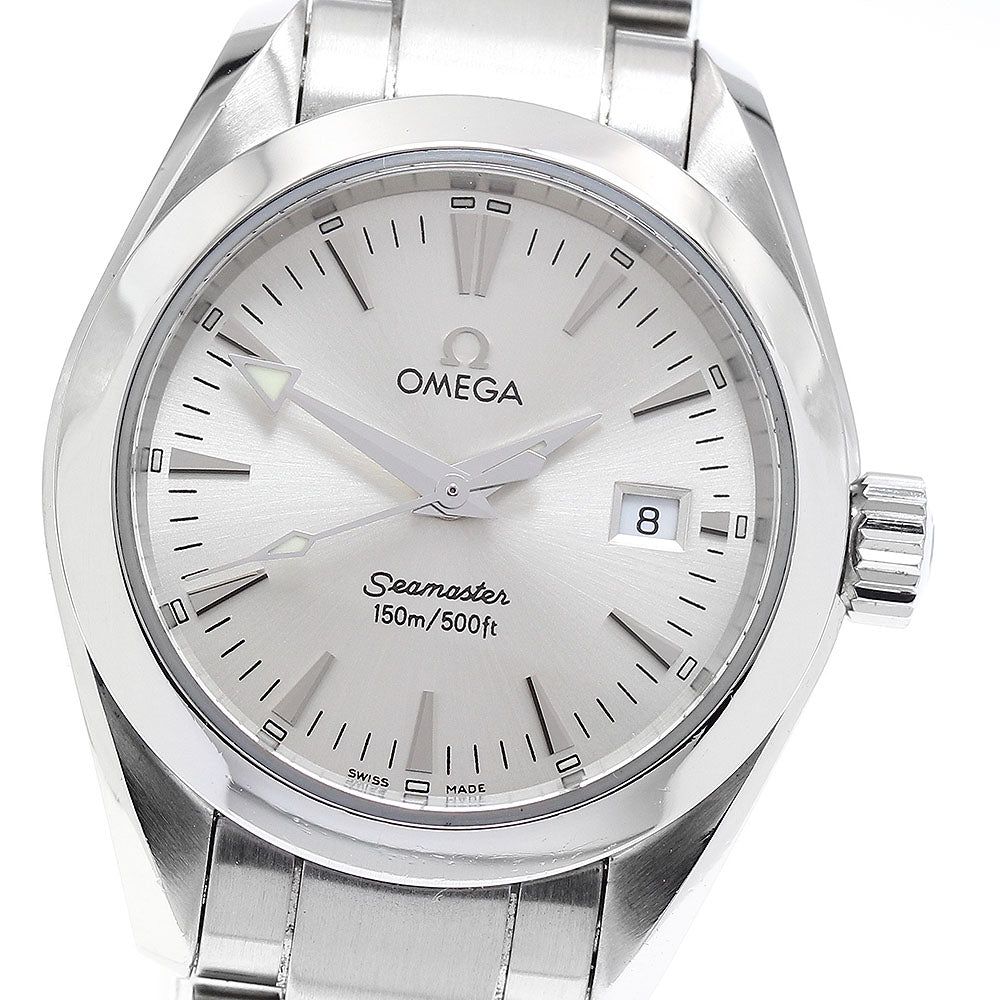 OMEGA Seamaster Aqua Terra 2577.30 Date Silver Dial Quartz Ladies Watch_922077