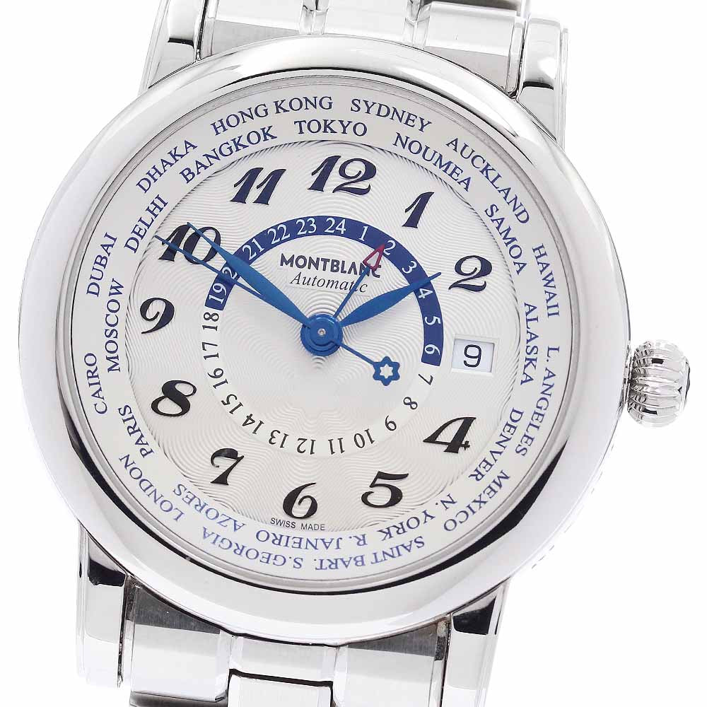 MONTBLANC Star World Time 7203 Silver Dial Automatic Men's Watch_922081