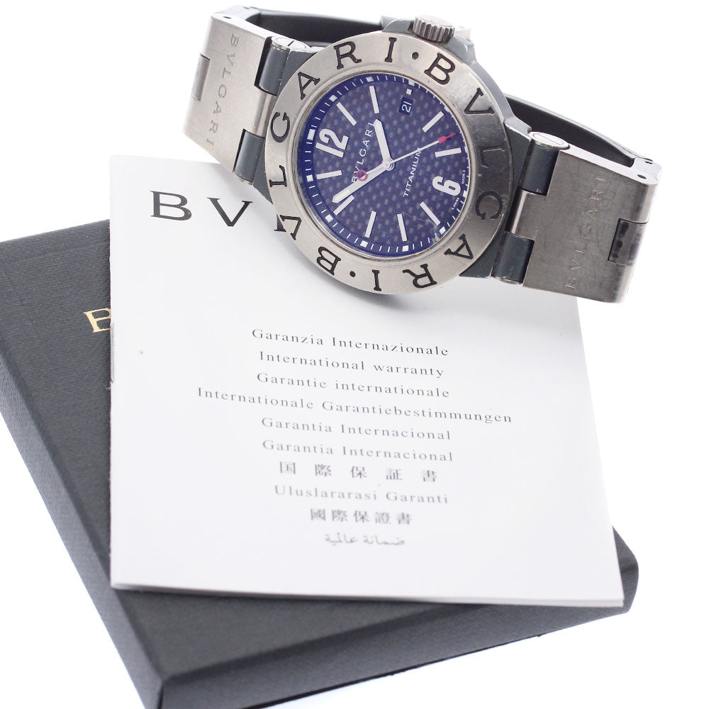 BVLGARI Diagono Titanium TI44TACH Chronograph black Dial Automatic Men's Watch_922095