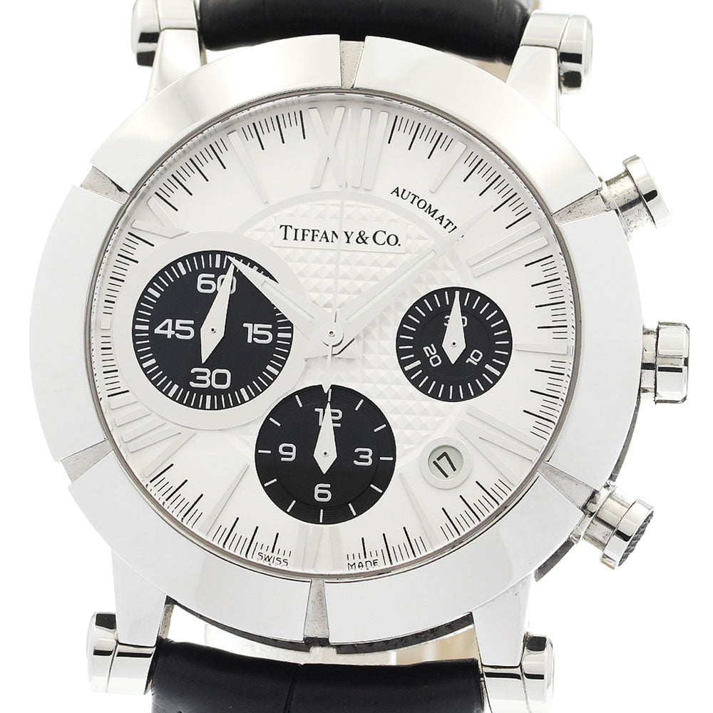 TIFFANY&Co. Atlas Z1000.82.12A21A71A Chronograph Silver / Black Dial Automatic Men's Watch_922100