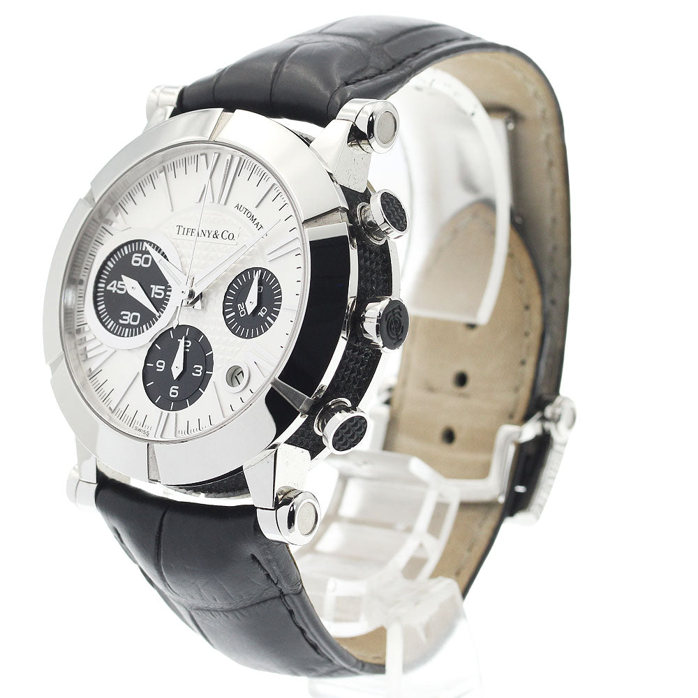TIFFANY&Co. Atlas Z1000.82.12A21A71A Chronograph Silver / Black Dial Automatic Men's Watch_922100