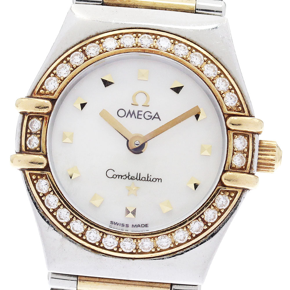 OMEGA Constellation My Choice 1367.70 Diamond Bezel White shell Dial Quartz Ladies Watch_922110