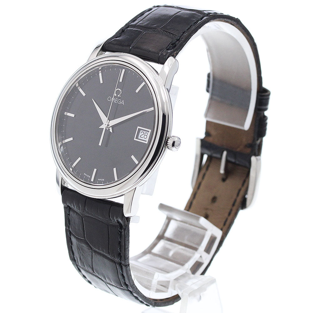 OMEGA De Ville Prestige 4580.51 Date black Dial Quartz Men's Watch_922113