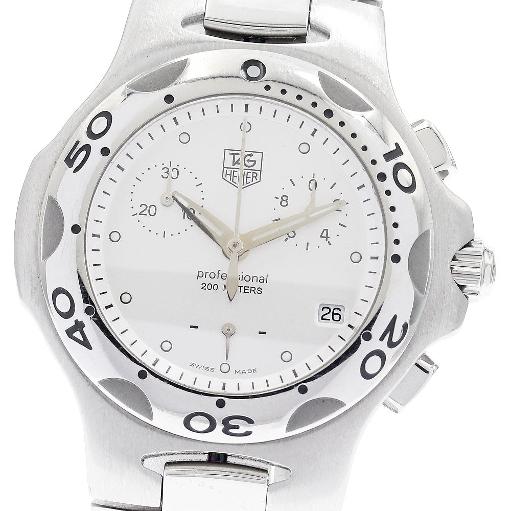 TAG HEUER Kylium WL1210 Chronograph Silver Dial Quartz Boy's Watch_922115