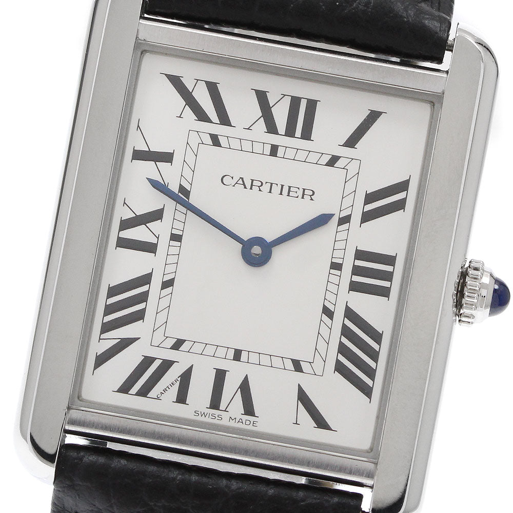 CARTIER Tank solo LM WSTA0028 Silver Dial Quartz Men's Watch_922120