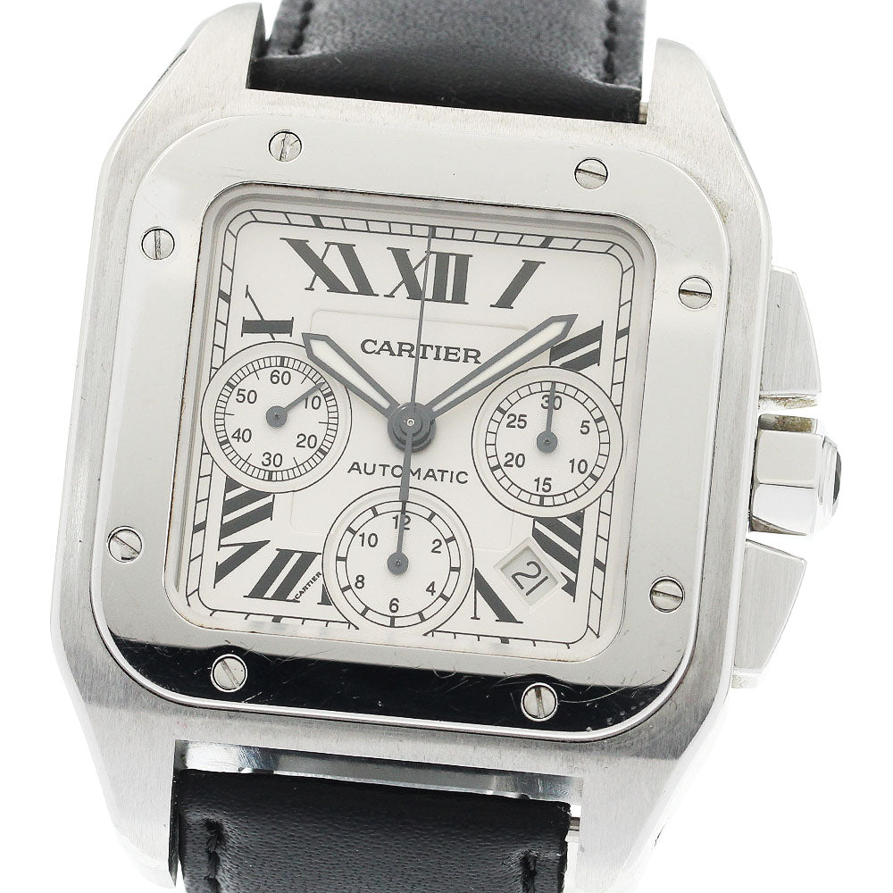 CARTIER Santos 100 XL W20090X8 Chronograph Automatic Men's Watch_922140