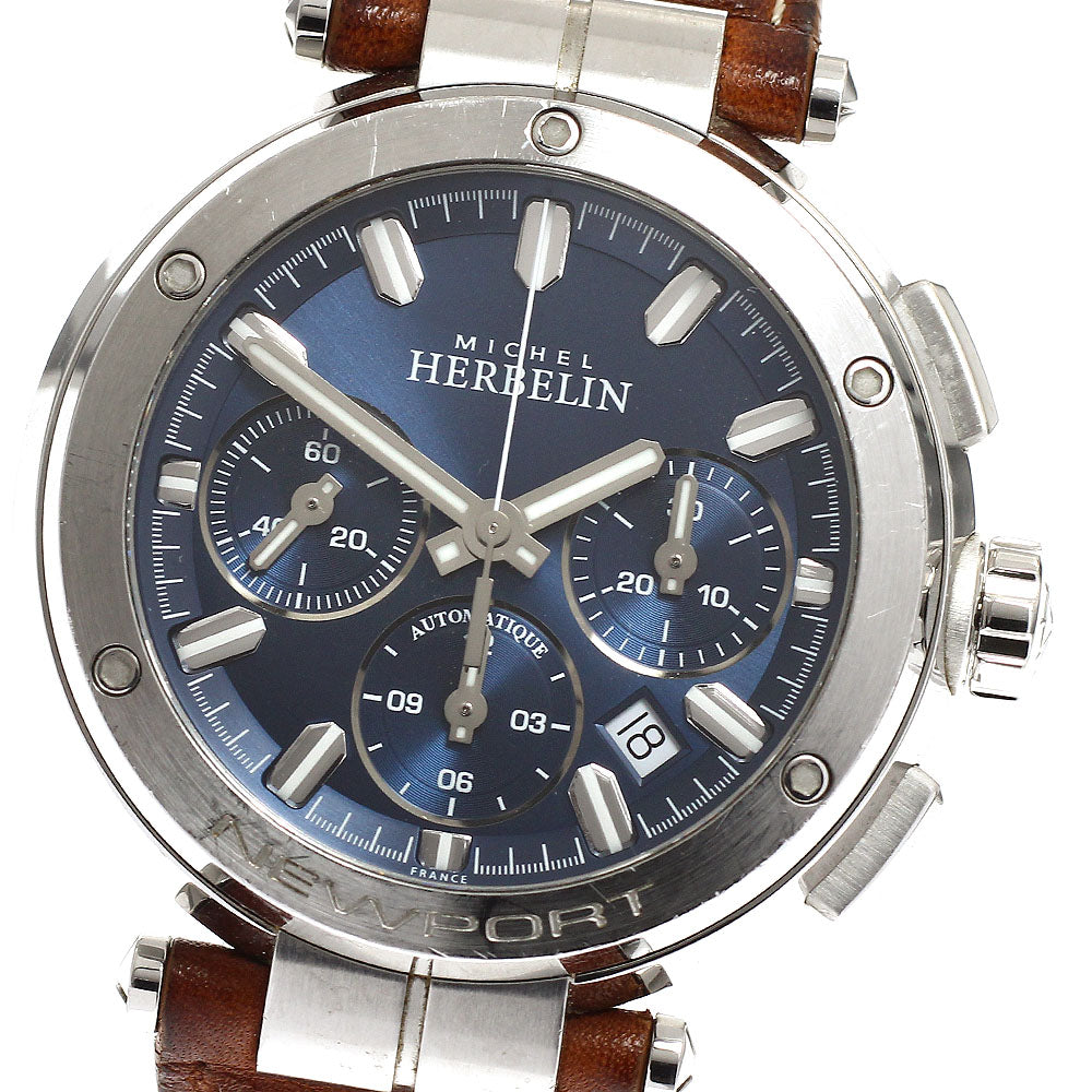 MICHEL HERBELIN Newport Chrono 268 Date Small Second Automatic Men's_922142