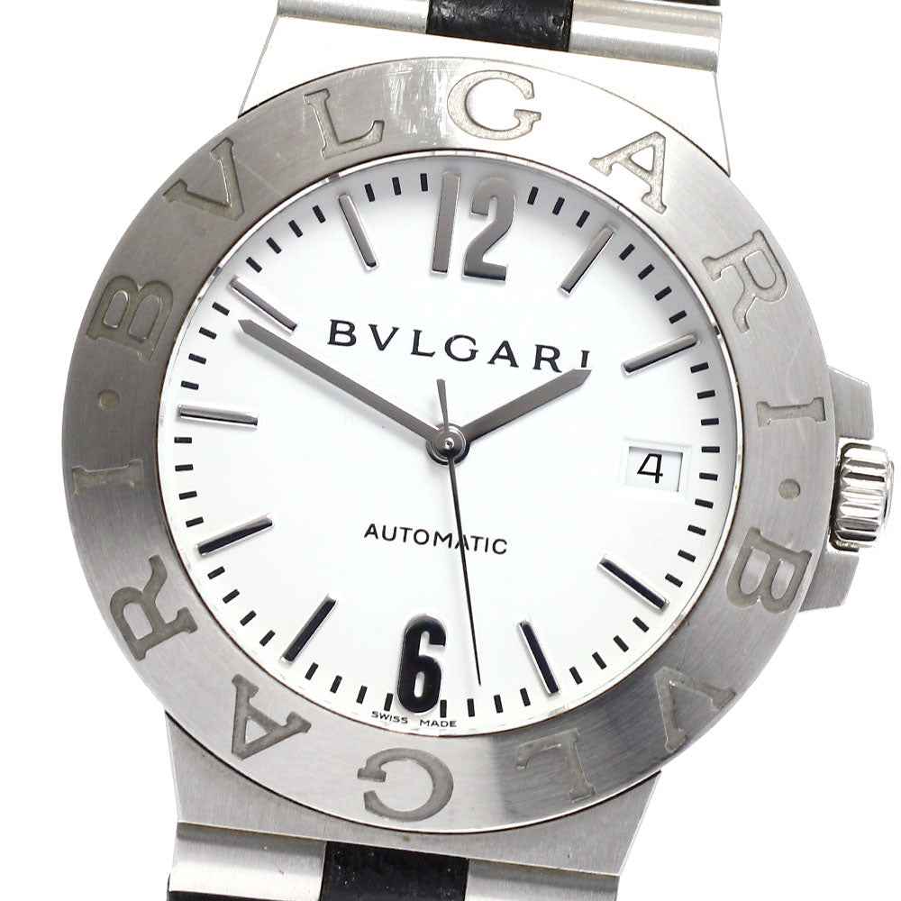 BVLGARI Diagono Sports LCV38S Date white Dial Automatic Men's Watch_922145