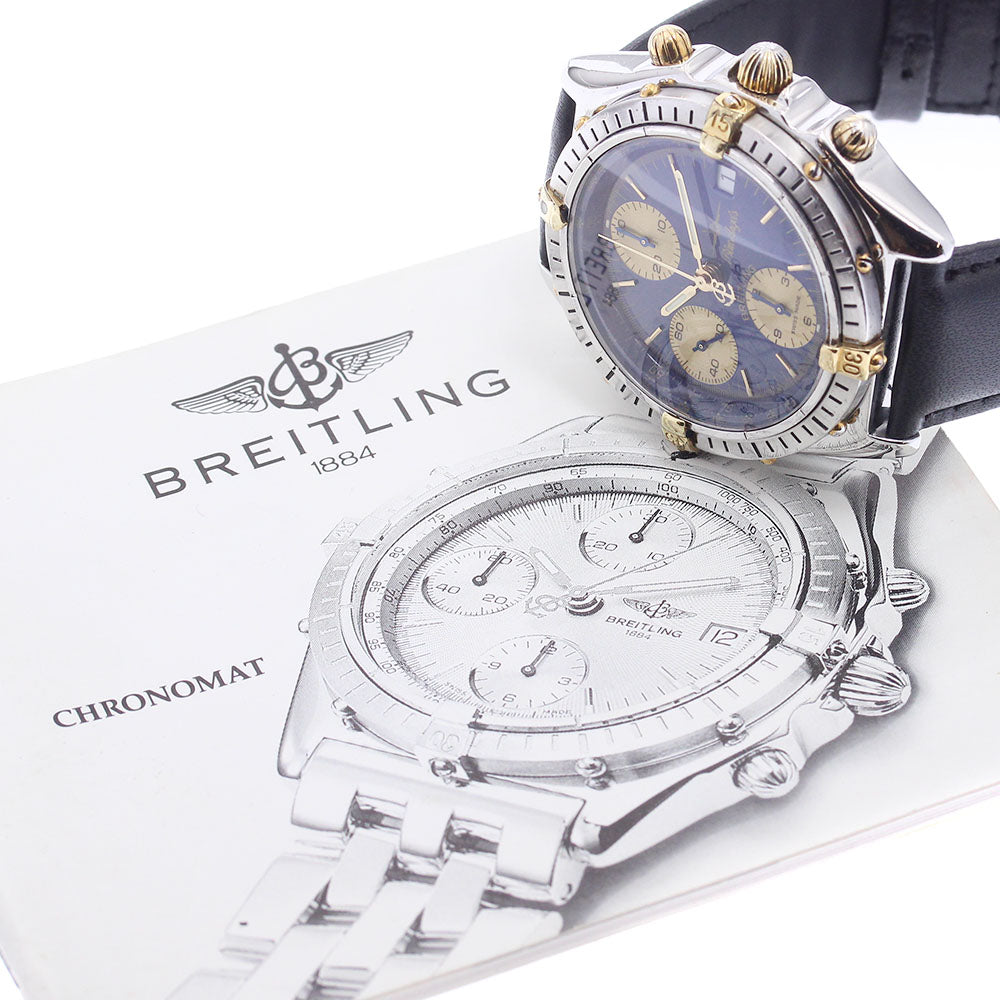 BREITLING Chronomat B13048 Date blue Dial Automatic Men's Watch_922150