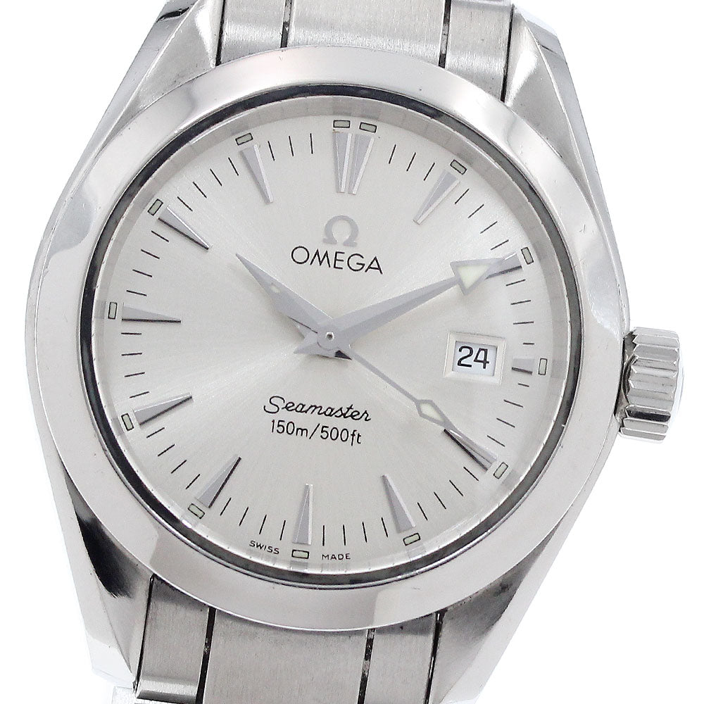 OMEGA Seamaster Aqua Terra 2577.30 Date Silver Dial Quartz Ladies Watch_922162