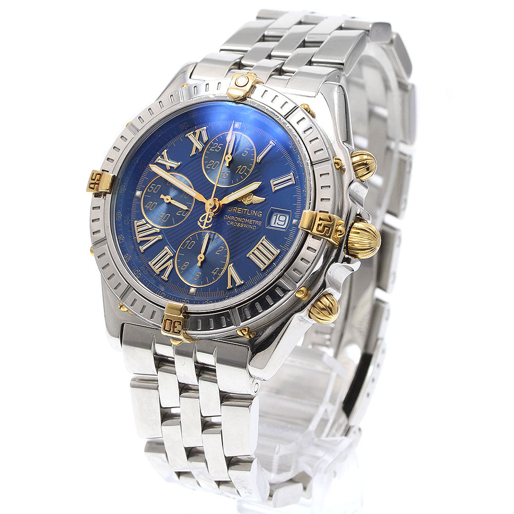 BREITLING Crosswind B13355 Date Chronograph blue Dial Automatic Men's_922167