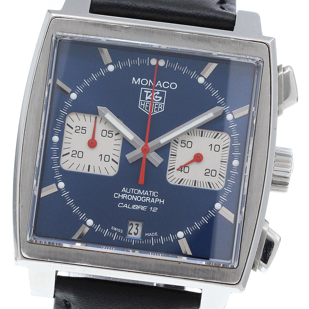 TAG HEUER Monaco CAW2111-0 Chronograph Date blue Dial Automatic Men's_922171