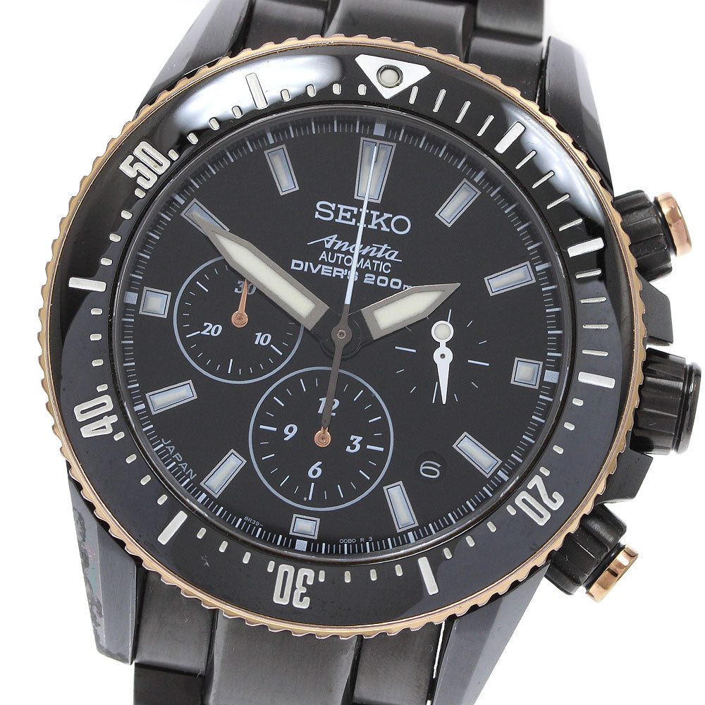 SEIKO Brights Ananta Divers SAEK015/8R39-00B0 Chronograph 130th Anniversary World Limited 700 black Dial Automatic Men's Watch_922222