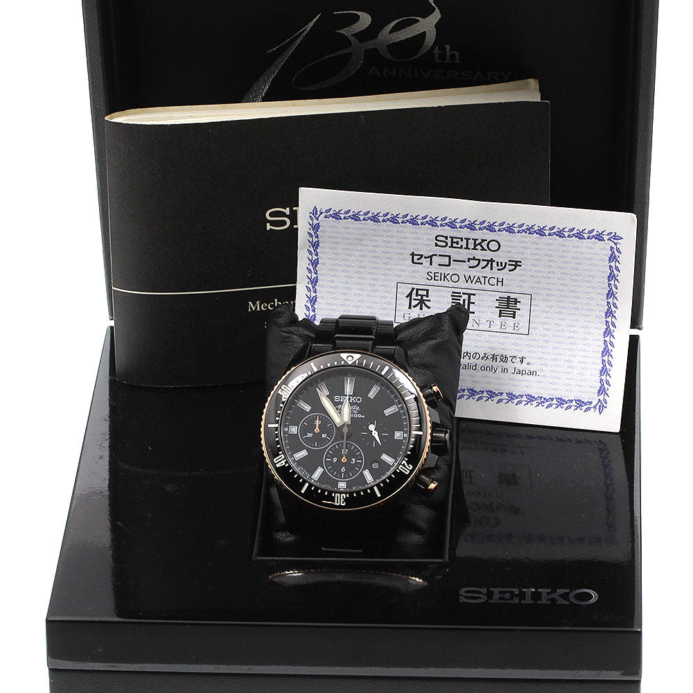 SEIKO Brights Ananta Divers SAEK015/8R39-00B0 Chronograph 130th Anniversary World Limited 700 black Dial Automatic Men's Watch_922222