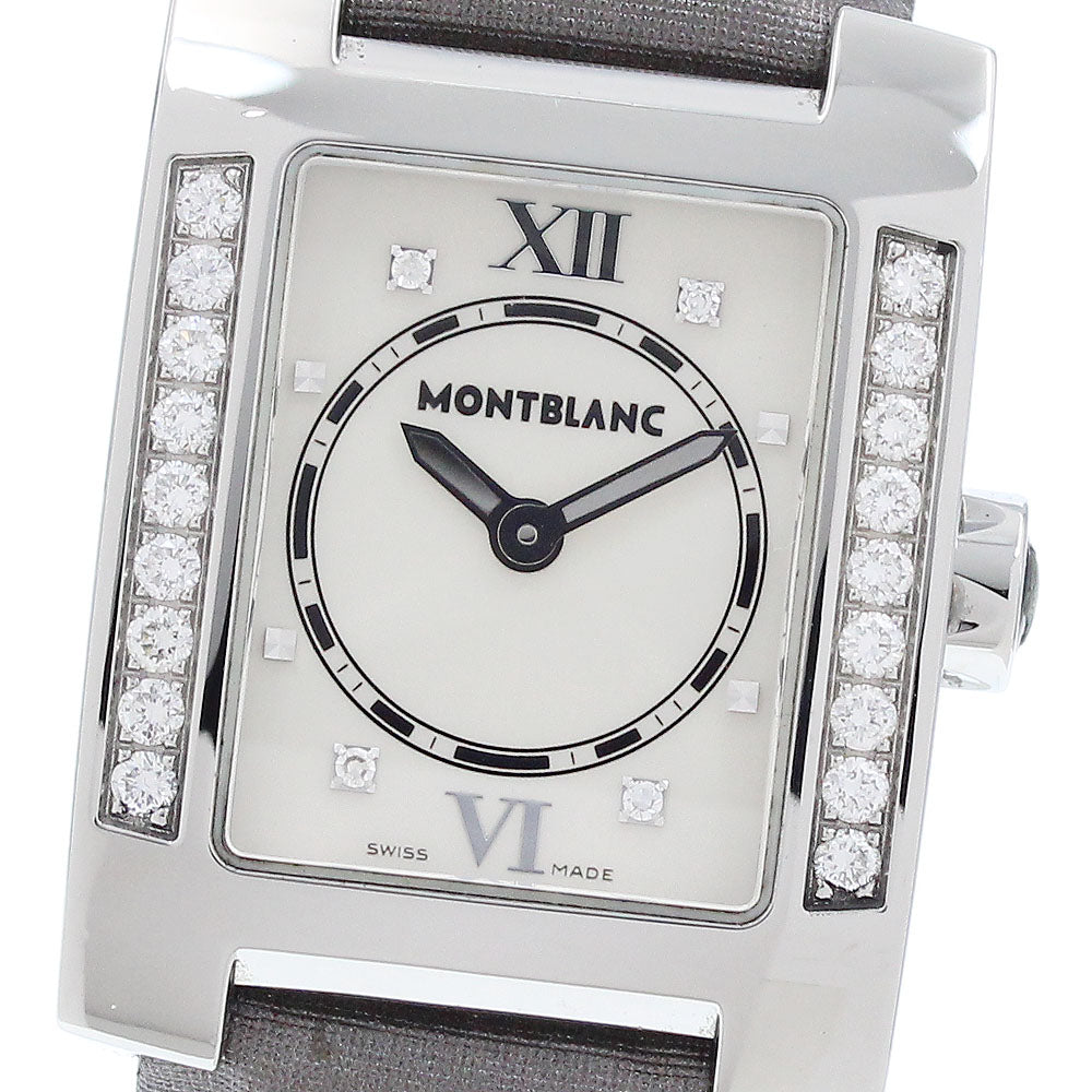 MONTBLANC Profile 7047 Diamond Bezel beige Dial Quartz Ladies Watch_922290
