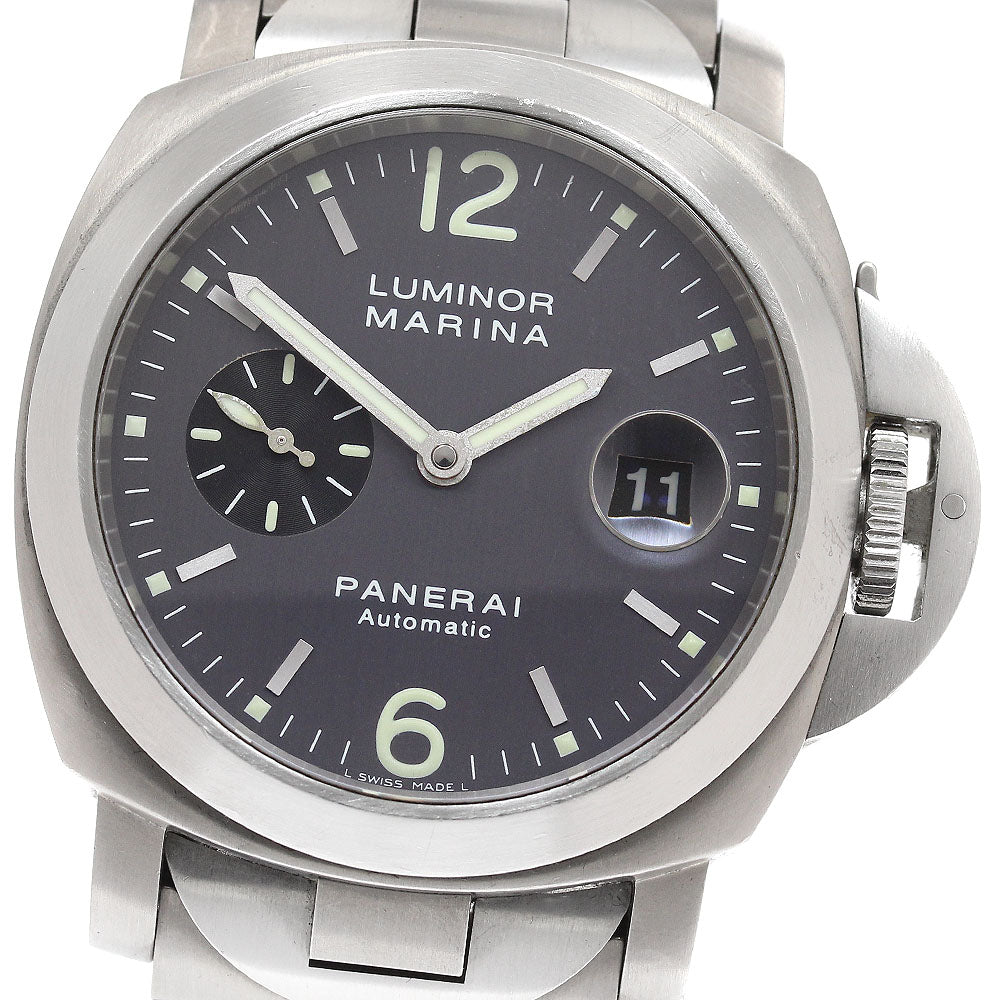 PANERAI Luminor Marina PAM00091 Date gray Dial Automatic Men's Watch_922293
