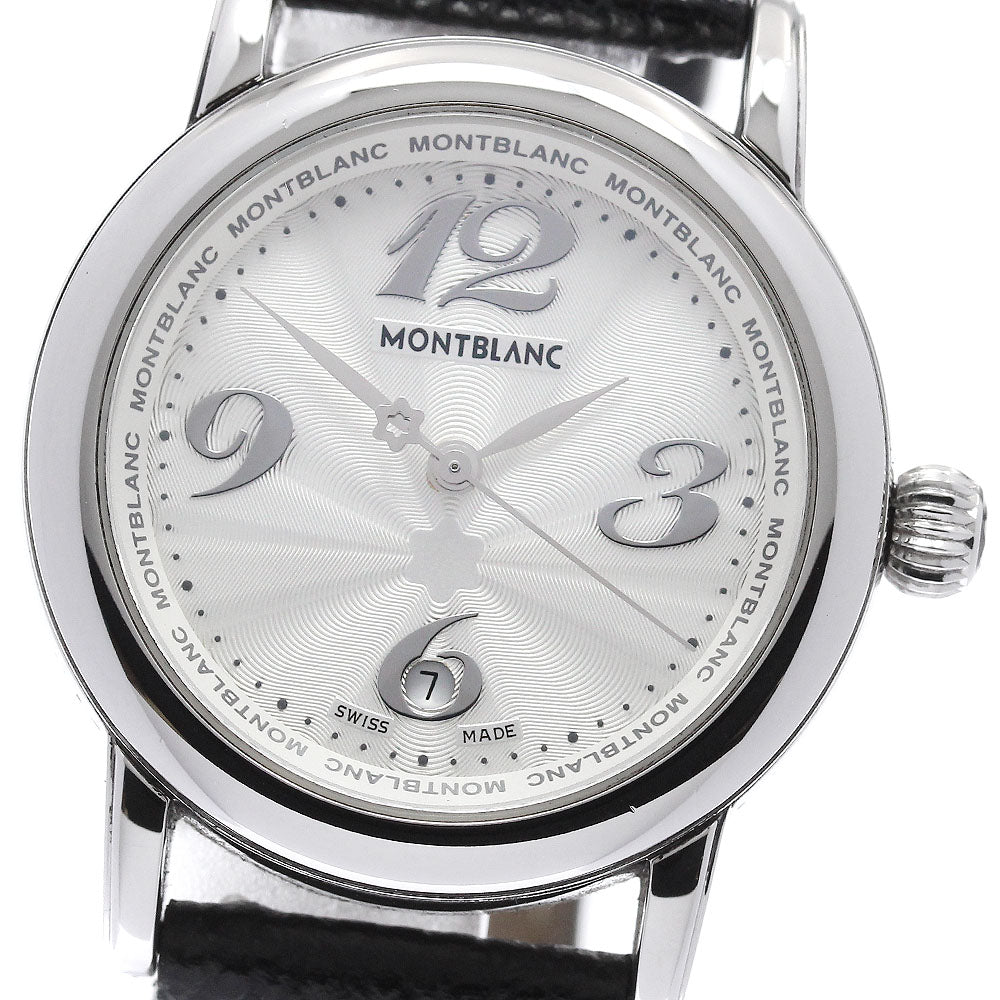 MONTBLANC Meisterstic 7079 Date Silver Dial Quartz Ladies Watch_922328