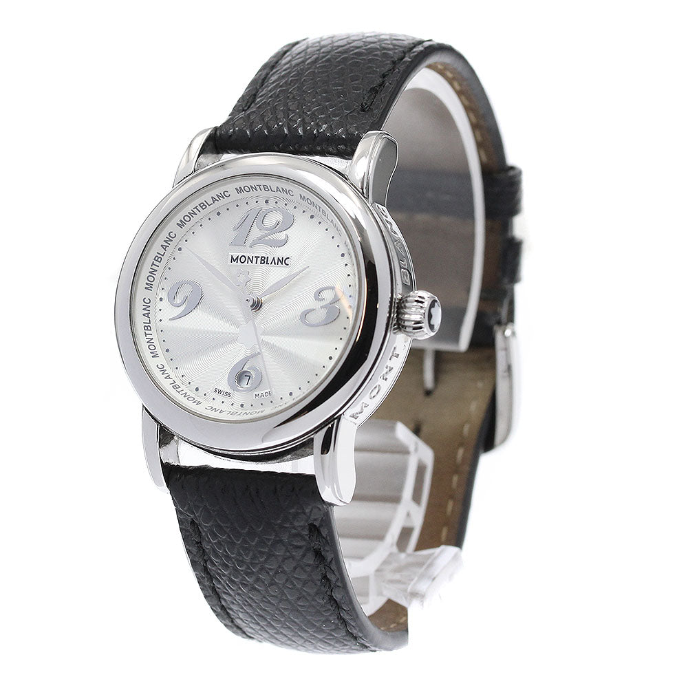 MONTBLANC Meisterstic 7079 Date Silver Dial Quartz Ladies Watch_922328